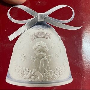 Llardo 2000 Christmas Bell ANGEL #16700 Collectible